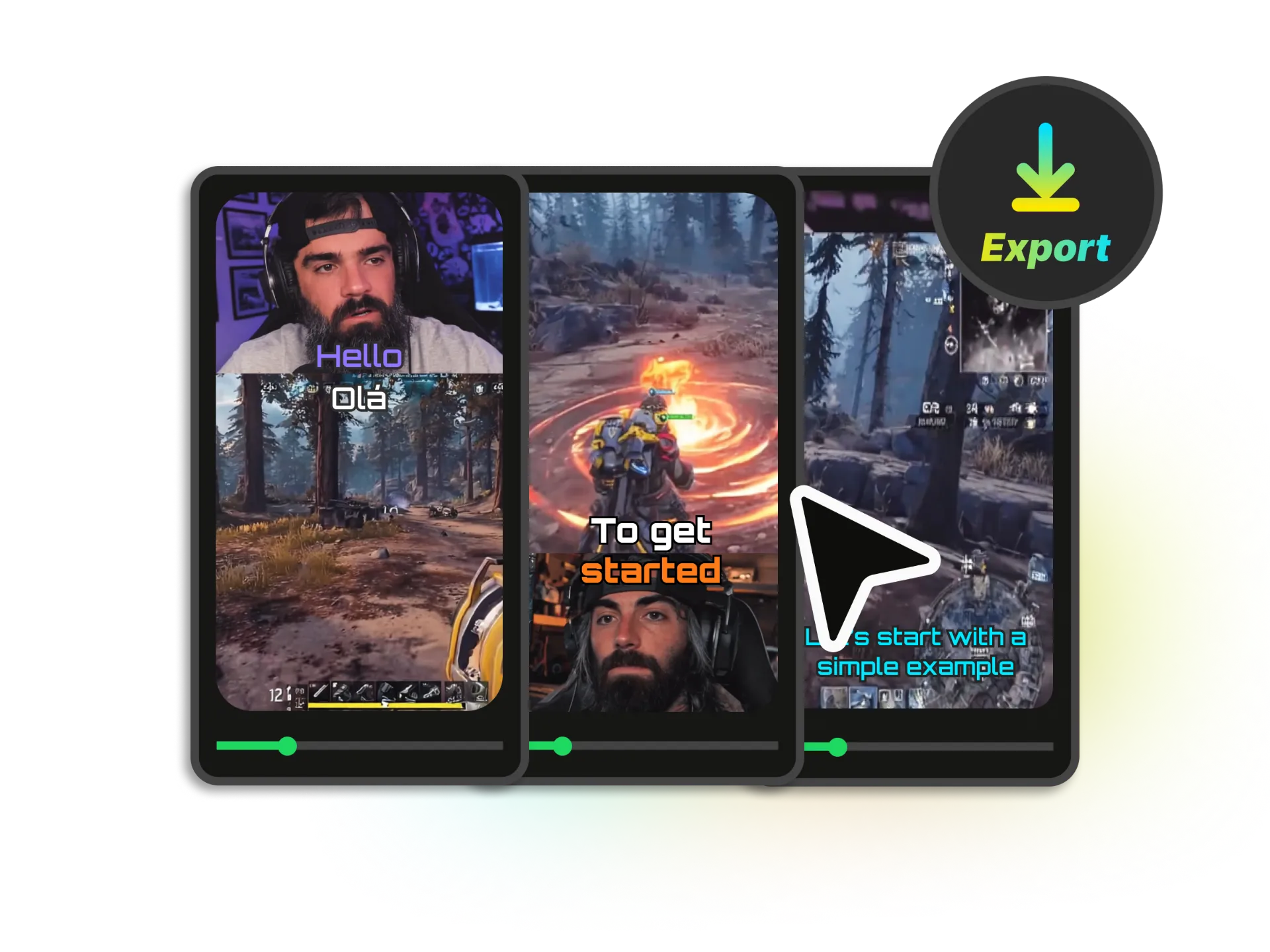 Export workflow from find to finished clip
